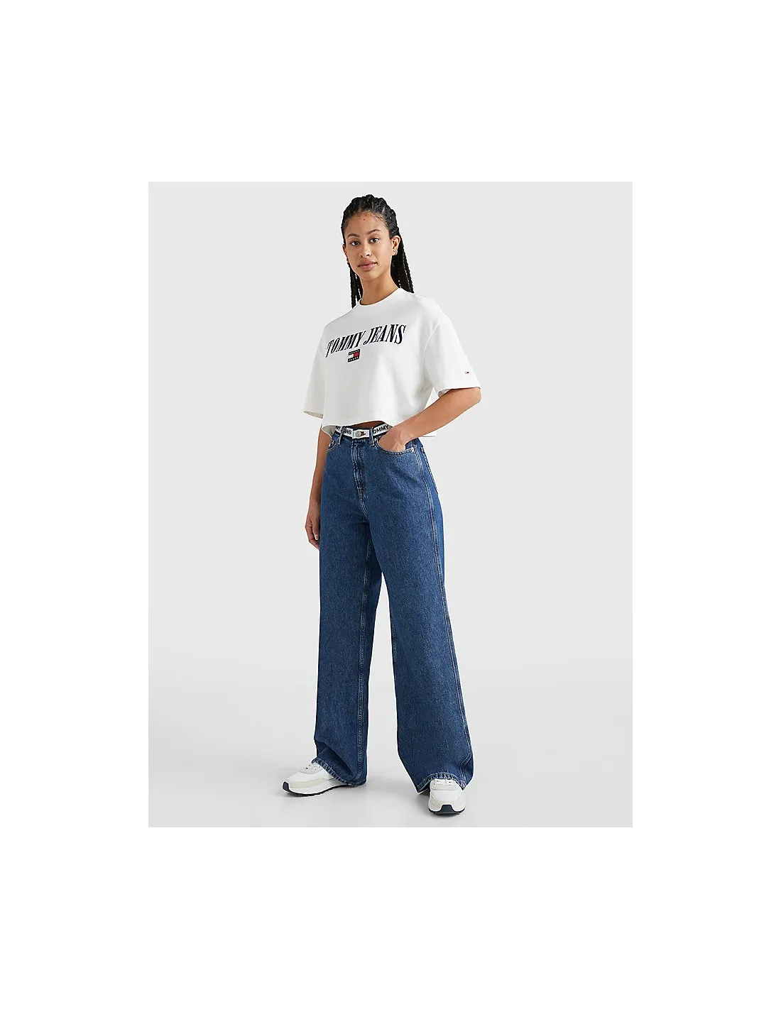 Crop top de manga corta de los archivos Tommy Jeans