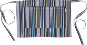 Delantal sin peto con bolsillos estampado rayas 50x35