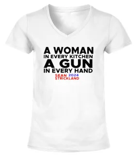 Sean Strickland Merch Camiseta cuello pico Mujer